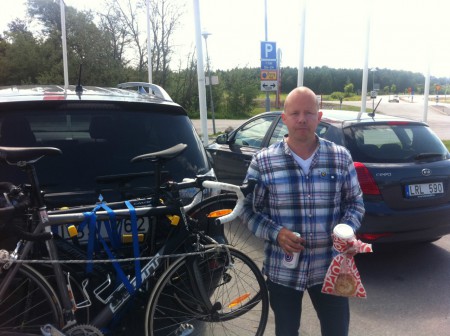 På väg till Motala föt Vätternrundan 2012